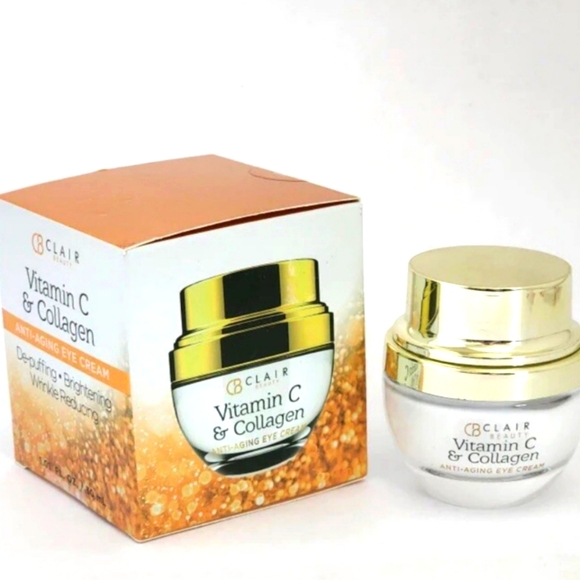 Vitamin C & Collagen Anti-Aging Eye Cream - Gold and White. Face Care. - Picture 1 of 5